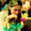 presently: Pam sucking down a girlie drink (Default)