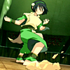 tophgirl: Toph earthbends (Badass: Feet to the ground)