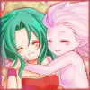 stealth_noodle: Terra and esper!Terra are hugging! Somehow. (esper hugs)
