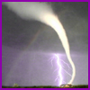 acelightning: photo of storm with tornado, lightning, and rainbow (weather02)
