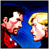 penumbren: Steve & Tony looking at each other (steve/tony)