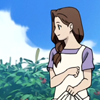 bided: (+ what was that? glance.)