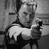 shirasade: torchwood: ianto holding a gun and looking intense (torchwood - gun!sex (ianto))