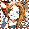 shushou: an anime character, enki from twelve kingdoms, reclining, with the text "rachel" in the corner (Default)