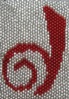 twisted_times: Dreamwidth logo  done with red stiching on greyish background. (DW)