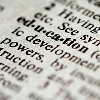 adelheid: Closeup of a dictionary definition of 'education' (education)