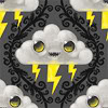 enigmaticmagpie: A smiling cartoon storm cloud, with a lightning bolt.  (Happy Storm)