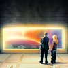challyzatb: Nine and Rose staring out the window at the world brightly about to burn. (theendoftheworld)