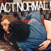 challyzatb: George and Mitchell rolling around on the couch. Captioned 'Act normal'. (actnormal)