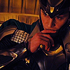 jotunblooded: Loki, leaning back and considering the problem in front of him. (Contemplating the situation)