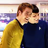 kirking: (laughing with spock)
