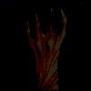 green_dreams: Animated picture of a creepy gloved hand. (Fatal Experiments)