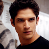 banded: (scott mccall learning how to glare.)