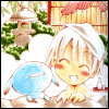 oneill: Tactics - Ichinomiya Kantarou and Muu-chan relax in a hot spring (温泉)