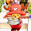 oneill: One Piece - Tony Tony Chopper cheerfully clears away some dirty dishes (お片付け)