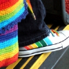 avendya: Queer pride!  Rainbow scarf + shoes (Stock - pride)