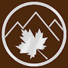 thnidu: Silver on brown: maple leaf on 3 triangles for Dendarii Mtns. Bo Johansson, http://bit.ly/19Dd0lW (Vorkosigan)
