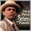 zellieh: Doctor Who's Seventh Doctor. Text: I'm a pervy Seven fancier (DW Dr 07 Pervy Seven fancier)