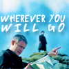 zellieh: John checking a map on the moors with Sherlock up on a rock behind him. Text: Wherever you will go (Sherlock BBC SH/JW Wherever you go)