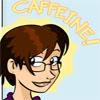 automaticdoor: faye from questionable content with "caffeine!" above her head (faye caffeine)