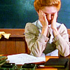 tree_and_leaf: Anne Shirley sitting at desk, head in hands (essay crisis)