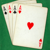 calvinahobbes: card aces on a green background (ace-cards)