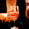 dreams_in_color: woman holding a glass of wine (stock - wine)