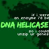 nightmachinery: If I were an enzyme, I'd be DNA helicase so I could unzip ur genes (Doctor - DNA Helicase)