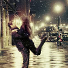 scintilla10: hug by the snowy light of the street lamps (Stock - joyful hug)