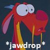 lovepeaceohana: Mushu, dragon sidekick character from Mulan, making an O.O face. (mushu jawdrop)