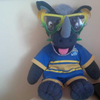 lilly_c: Ronnie The Rhino wearing cocktail glasses at Wembley Weekend (Ronnie - cocktail glasses)