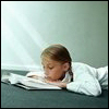 treefrog: a girl reading a book (Booklove)