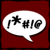 treefrog: a word bubble with punctuation indicating swearing (Swearing)