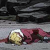 hasseenthetruth: Ed lying on the ground in a pool of blood (This is an ex-alchemist)