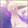 birgitriddle: A picture of  Espeon, the psychic evolution of eevee - the picture is slightly faded (Pokemon - Espeon)