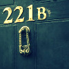 sprat: the number on the door at 221B Baker street in BBC's Sherlock (SH - 221B)