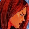 death_gone_mad: Recolored Miss Martian, looking down (looking down)