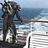 senmut: A Xenomorph Alien on a ship deck looking out over the ocean (General: WTF (Alien on ship))