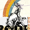 ninetydegrees: Art: cowboy lassoing on a horse (rodeo)