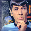 tree_and_leaf: Spcok with one hand on chin, reflective expression (Bemused Spock)
