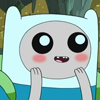 yasaman: Finn the human from Adventure Time blushing with big eyes (*____*)