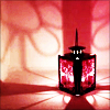 ladymondegreen: A red lantern throwing light over a small room (Shedding Light)