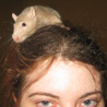vass: Me with rat on my head (Yog and me)