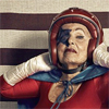kittenspyjamas: Old lady in superhero helmet (Default)