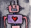 omens: love robot in watercolours (misc - love robot)