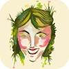 ninetydegrees: Art: woman laughing (laughter)