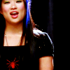 annylli: Tina from 'Glee' singing on stage ([001] I saw you and the world went away.)