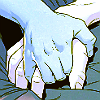 wiltedviolets: Image of Billy Kaplan and Teddy Altman's hands interlocked on a bed, taken from the Young Avengers comics. (comics - billy/teddy hands)
