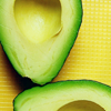meloukhia: An avocado, cut in half with the pit removed (Avocados)