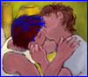 busaikko: Remus and Sirius kissing (R/S MadHouse kiss)